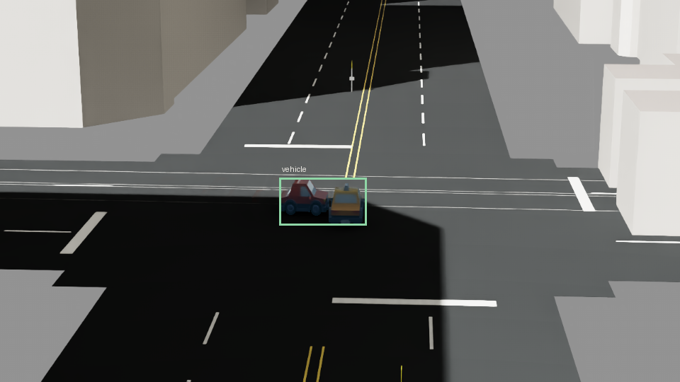 Vehicle detection target derived from semantic ground truth