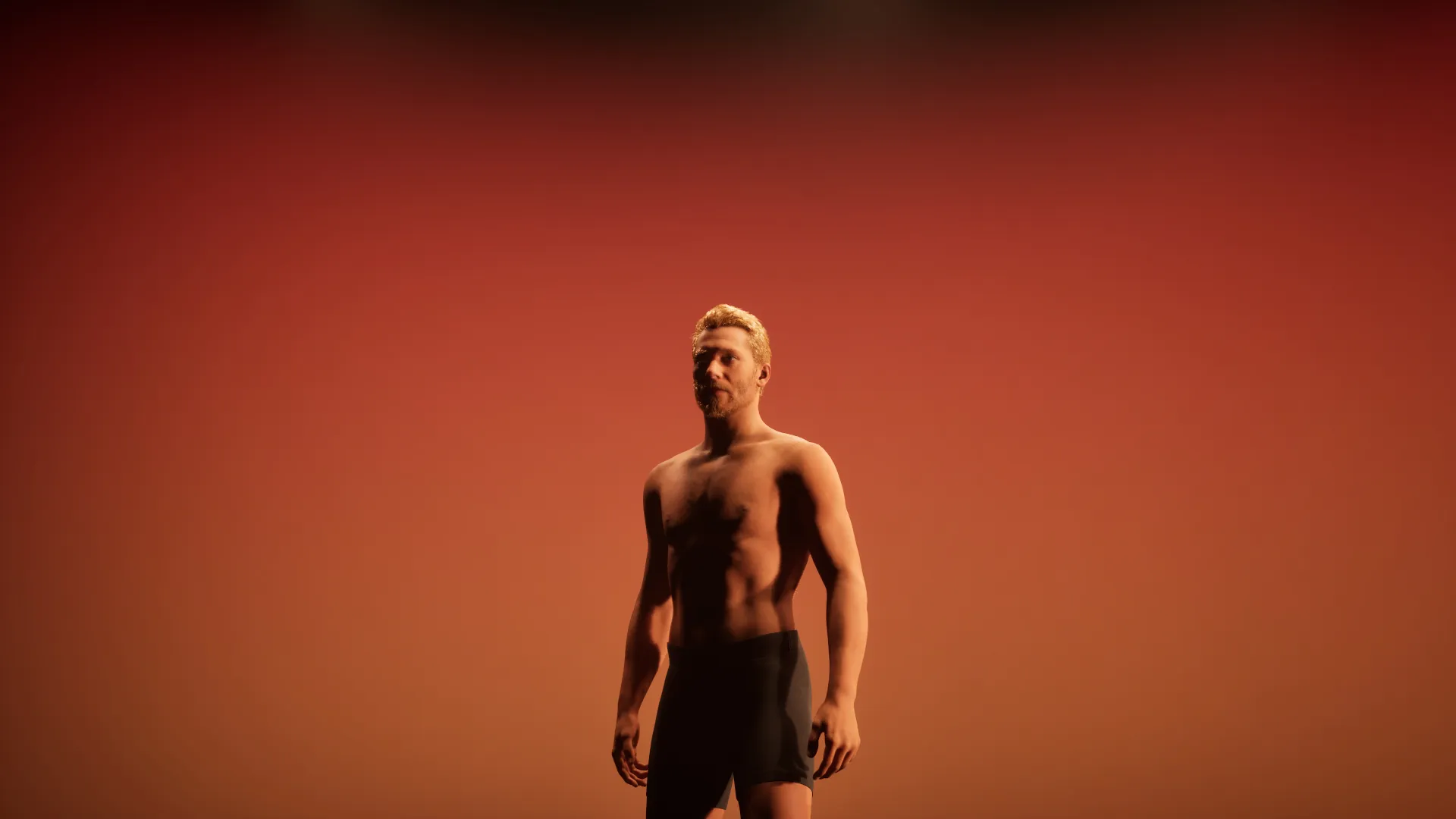 Warm sunset lighting