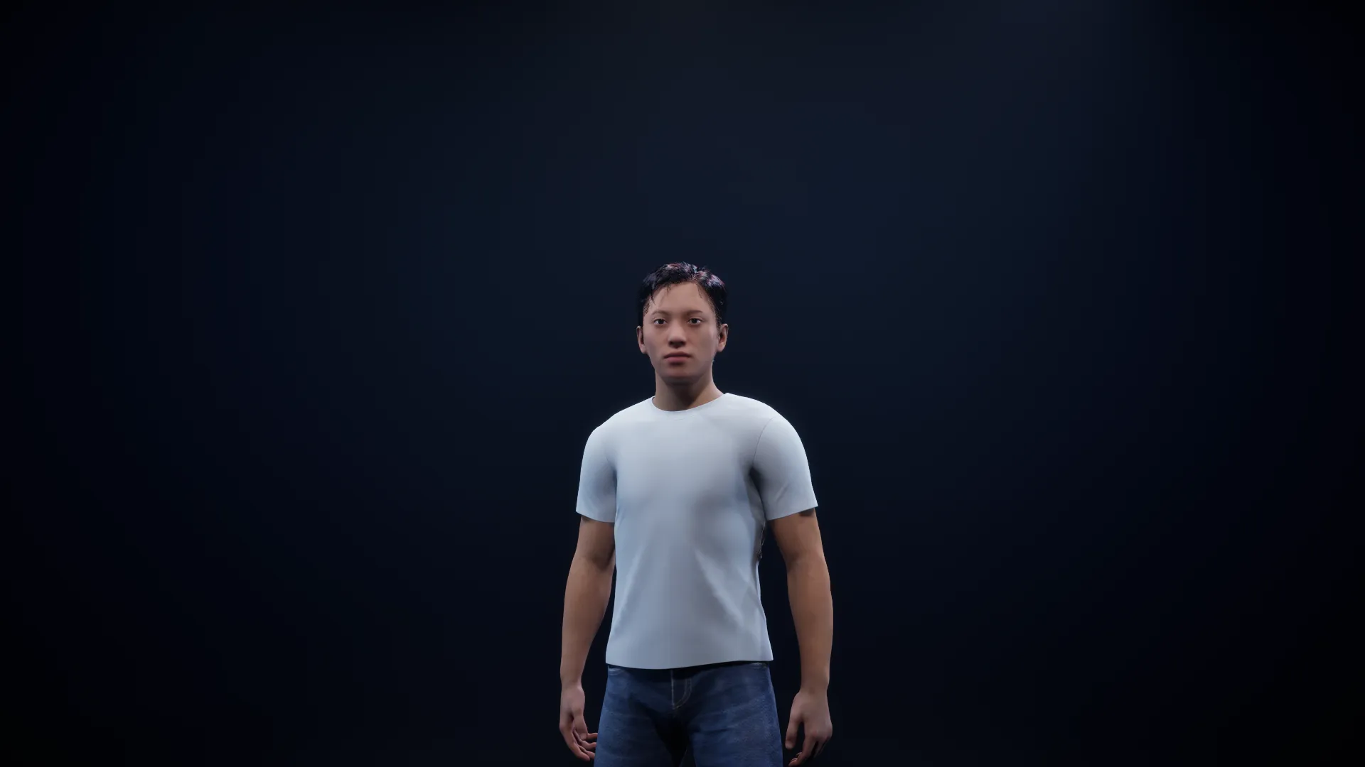 Different MetaHuman with backlight