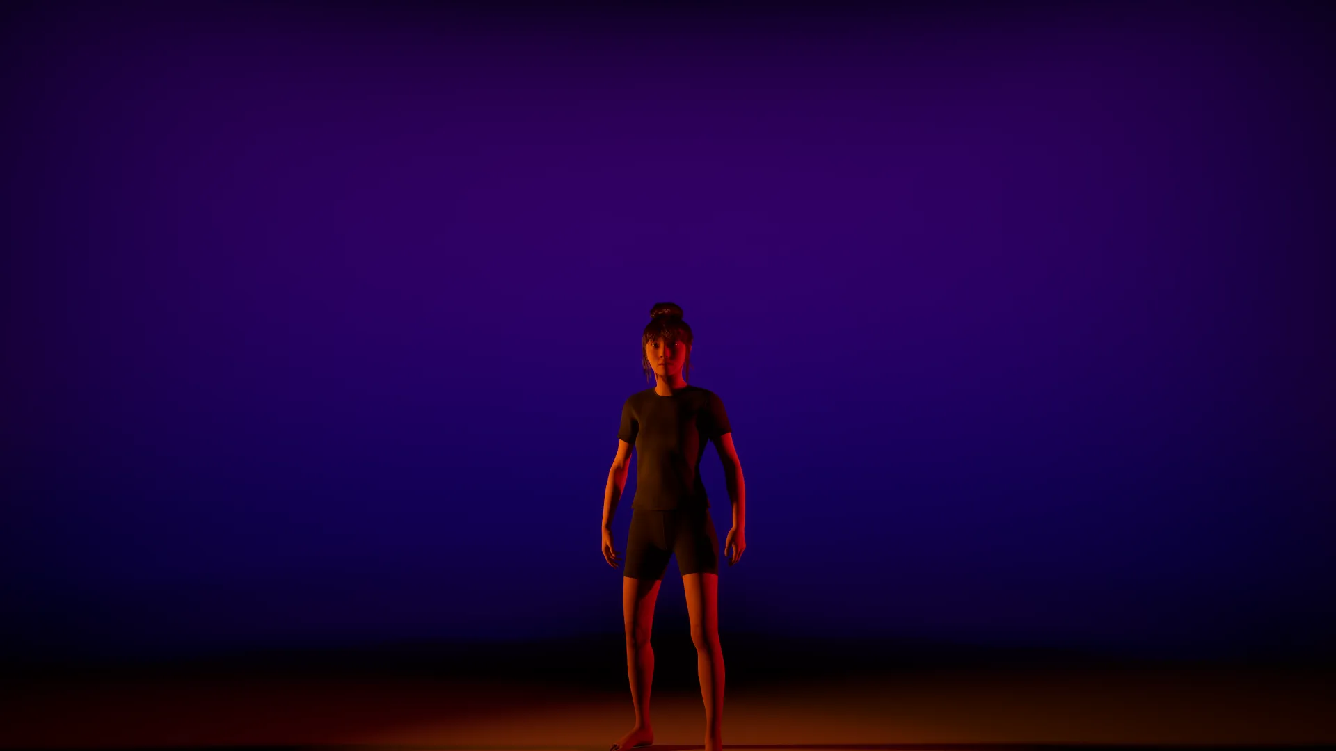 Blue and orange contrast