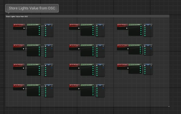 Blueprint - Store light values from OSC for 11 fixtures