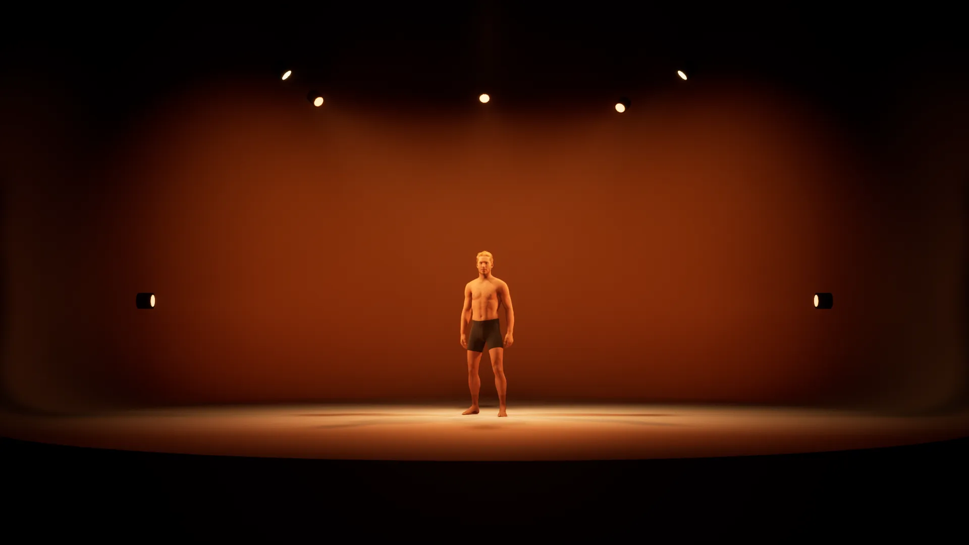 Full stage view showing lighting rig