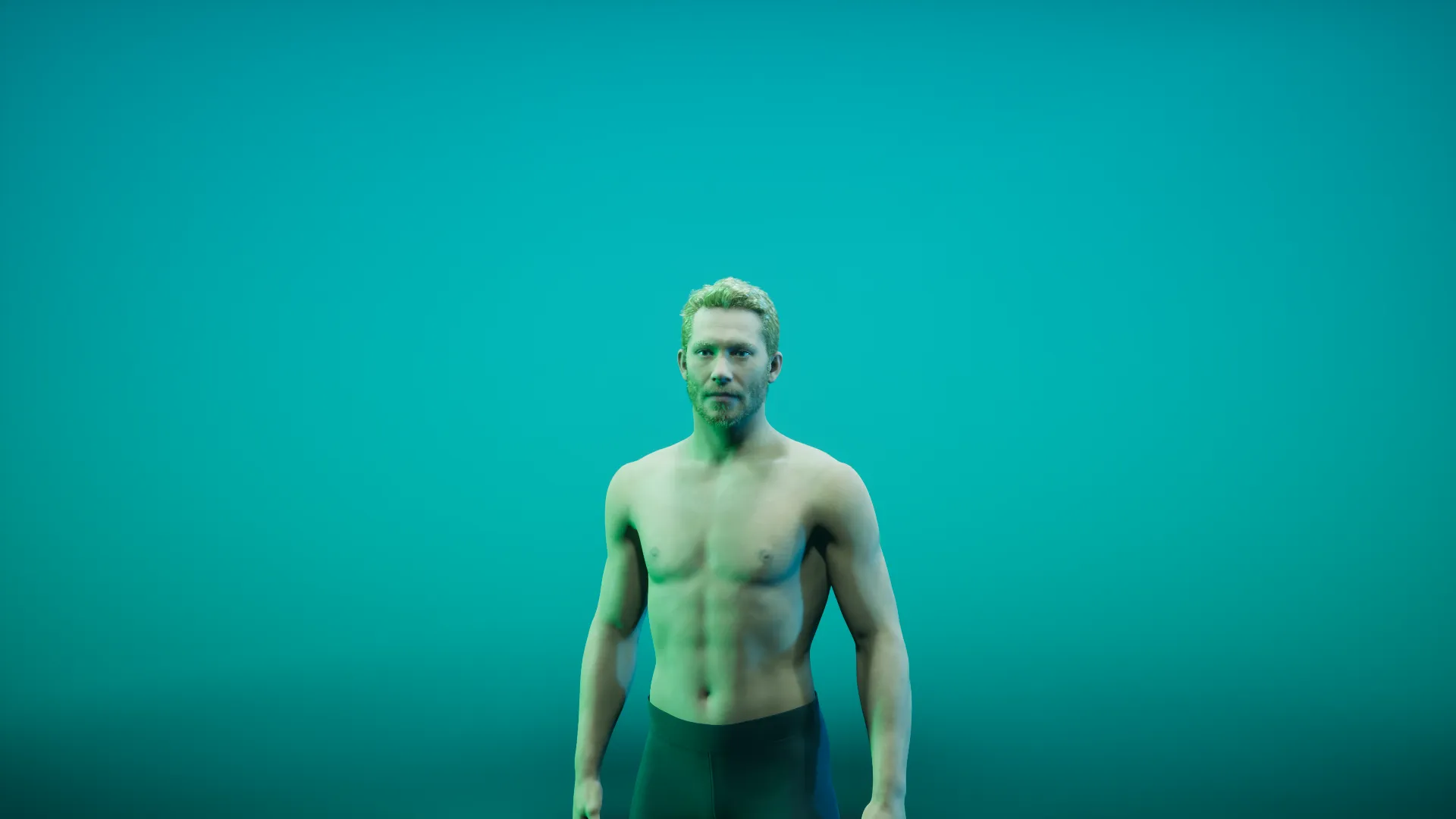 Neon cyan atmosphere