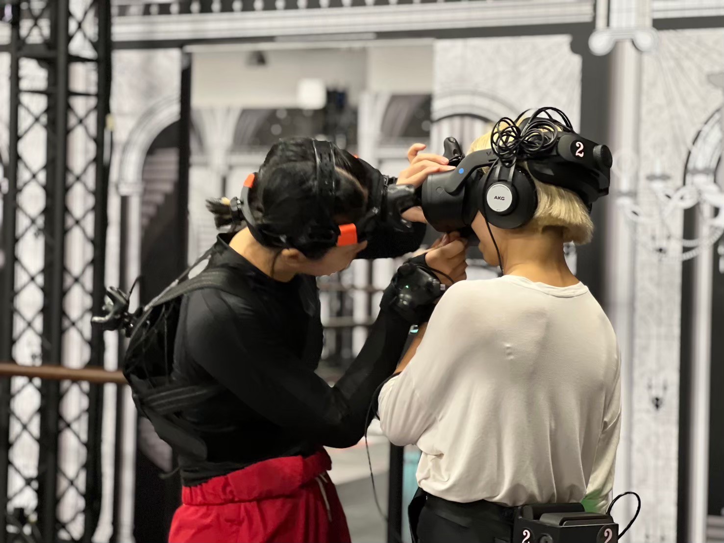 Tech team monitoring the experience