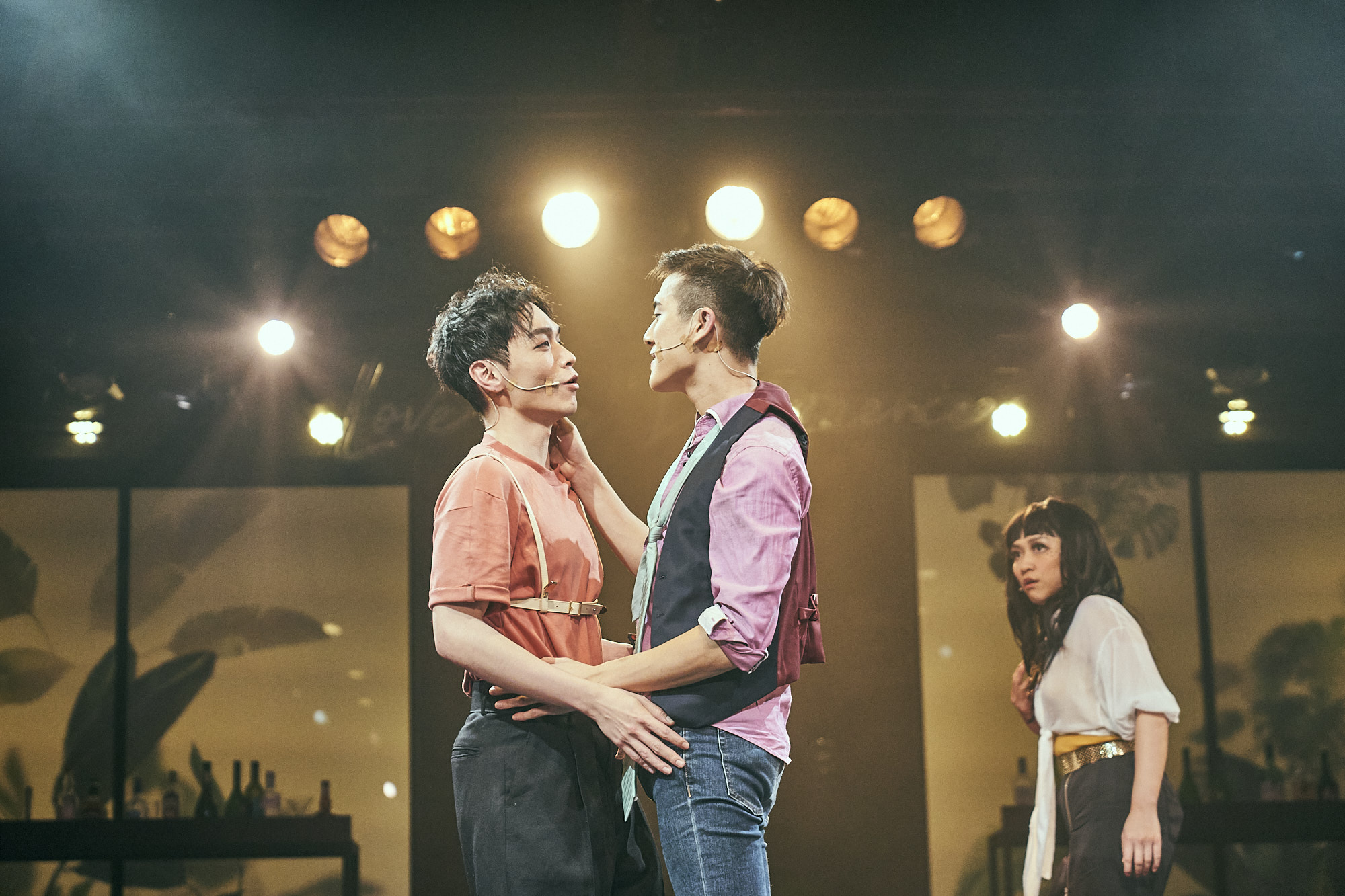 Intimate duet in warm golden light