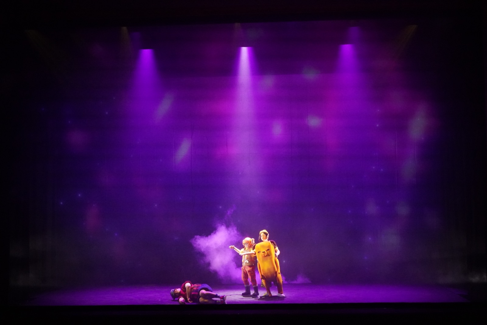 Purple haze with costume characters