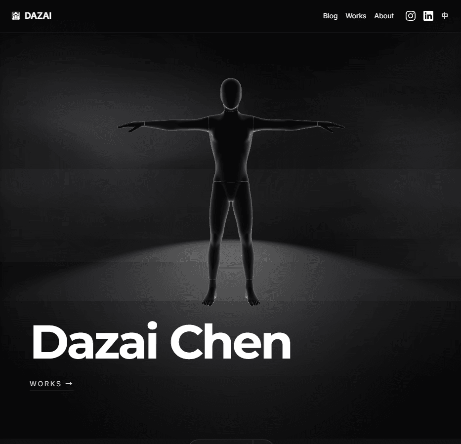 v1: T-pose with header