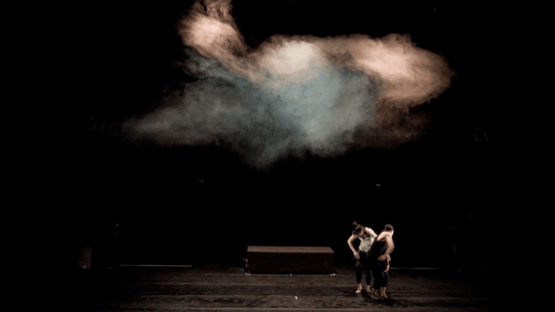 Dancers in smoke