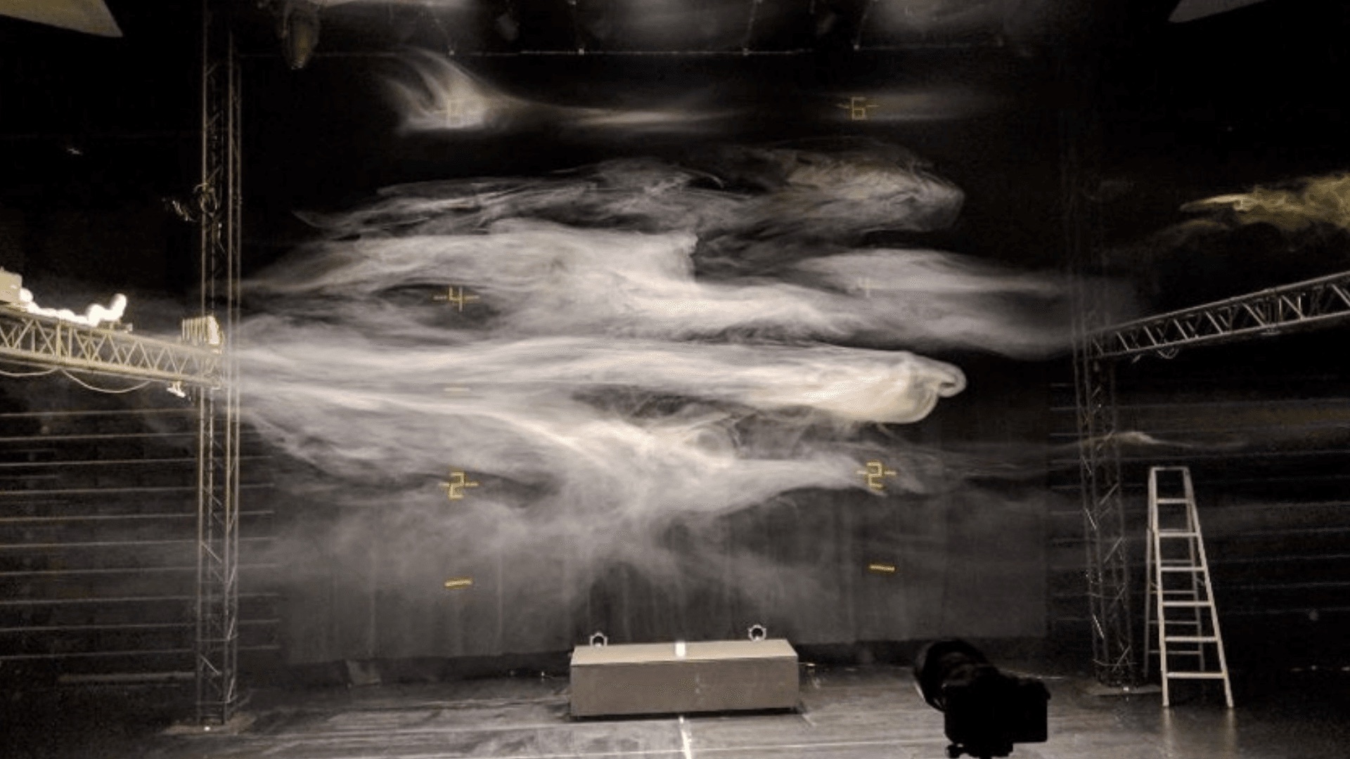 Smoke height calibration - wide view