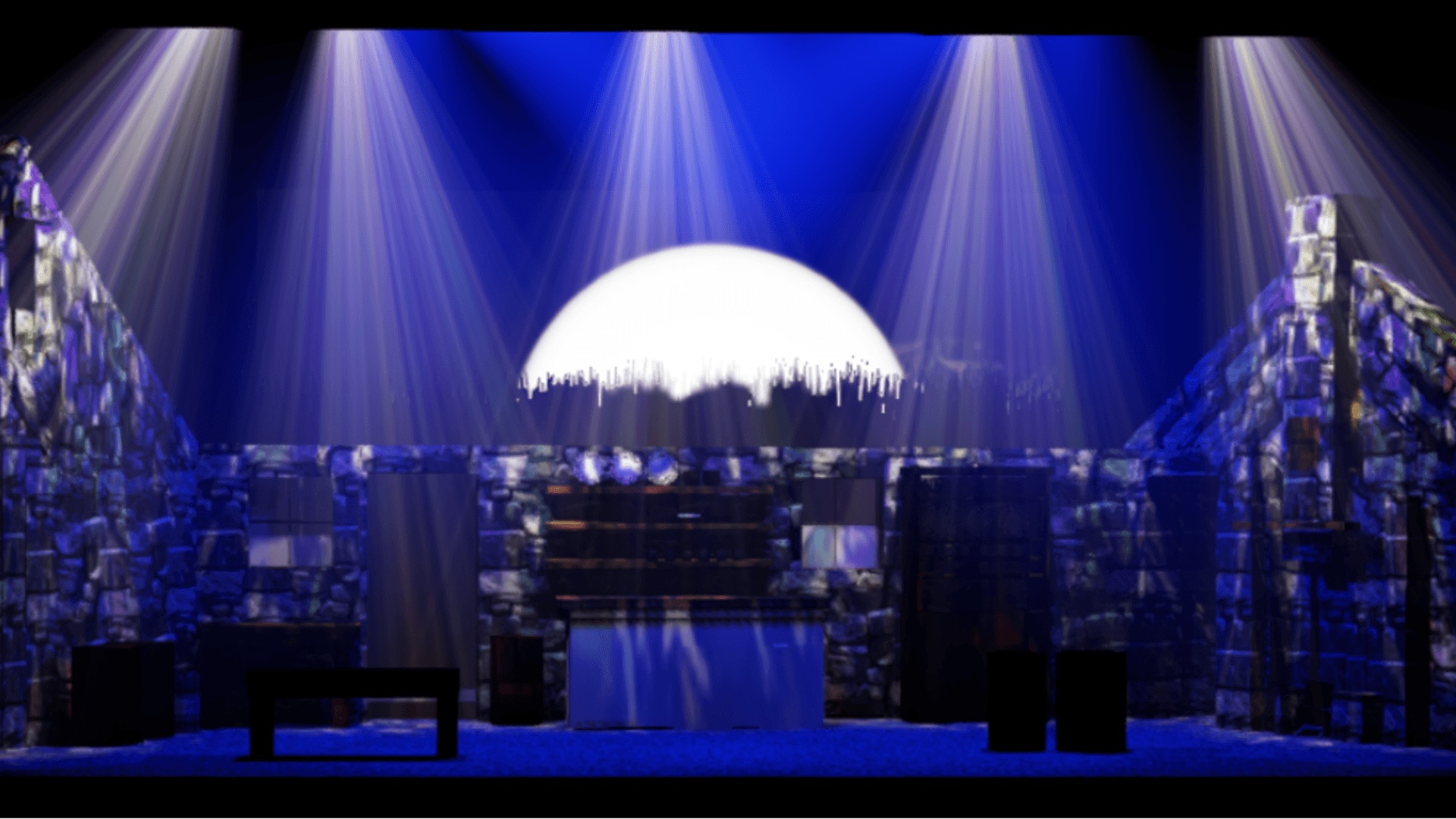 Previz - Moonlight with beams