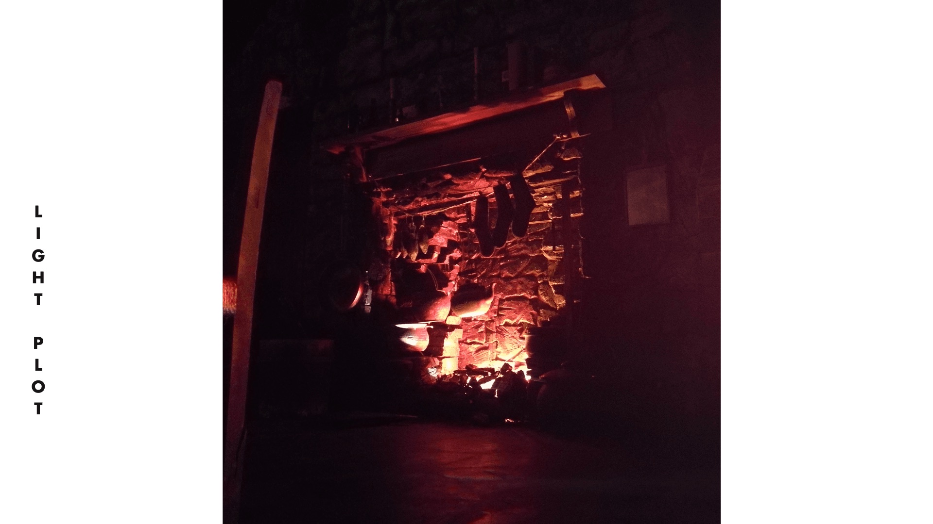 LED fireplace effect