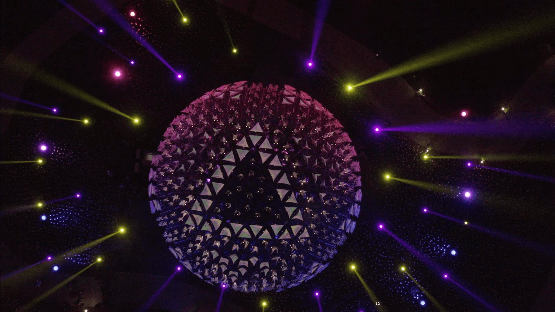 Colorful sphere lighting