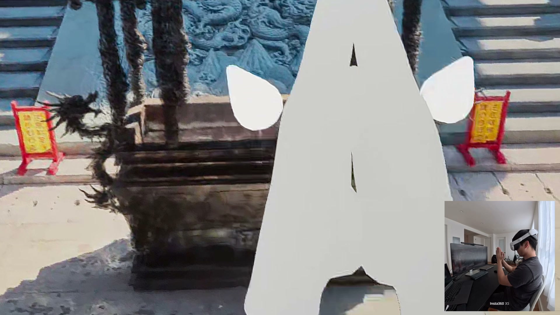 Hand tracking praying