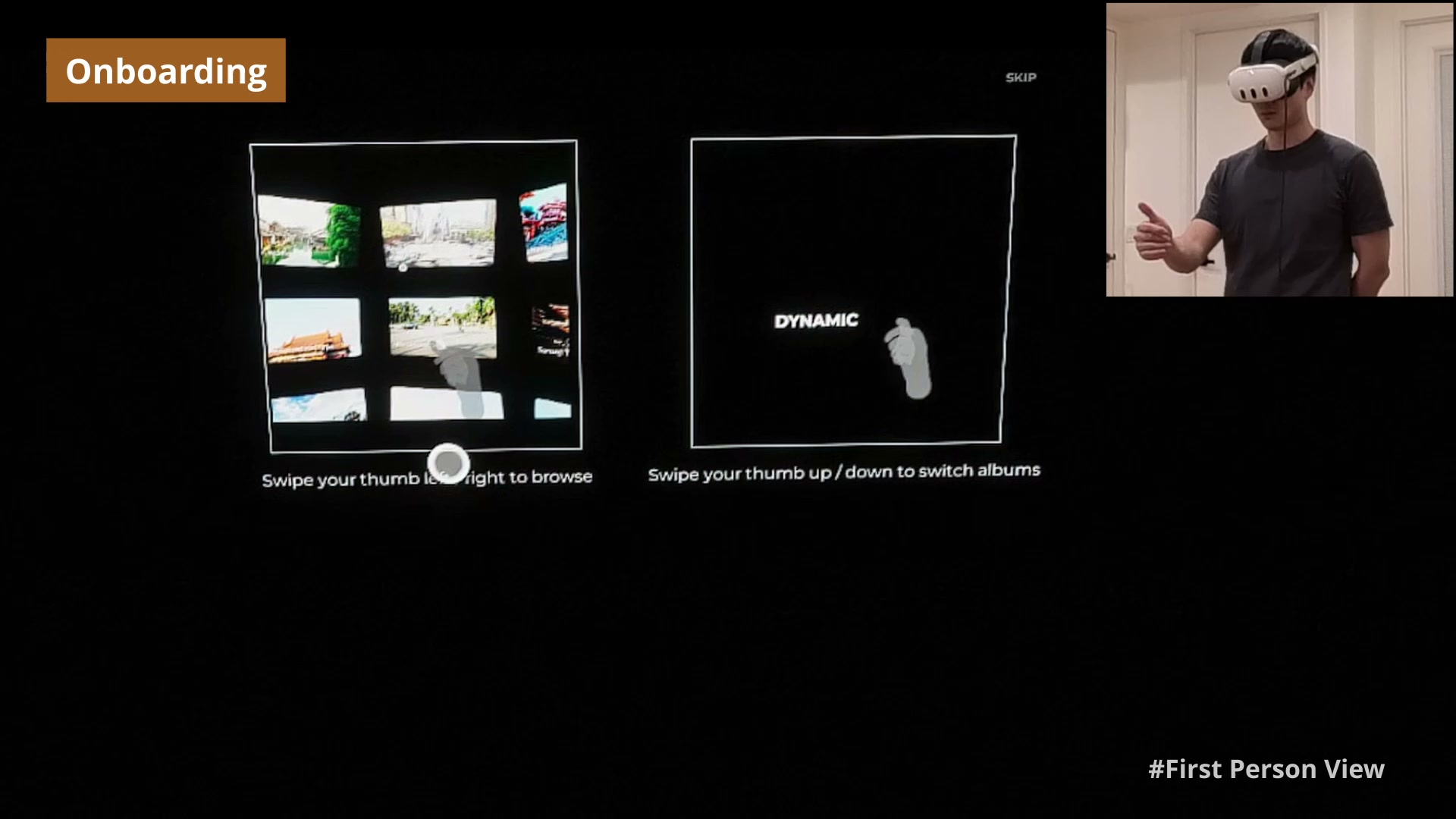 Swipe albums tutorial